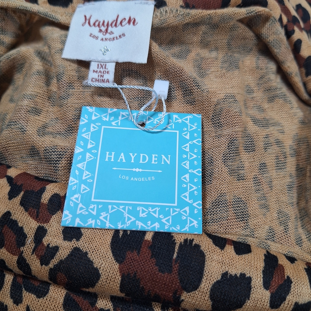 Hayden Brown Leopard Print Top - Picture 4 of 6